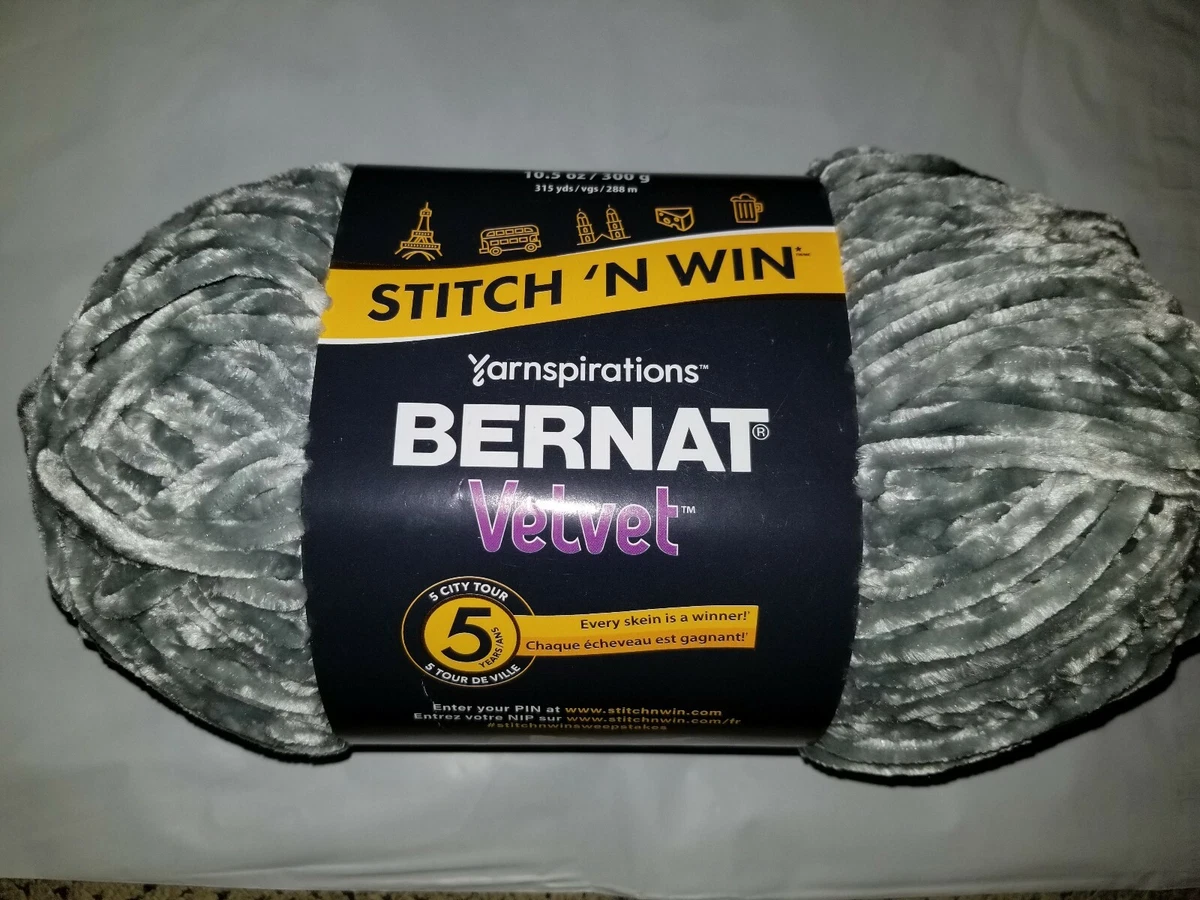 Bernat velvet stitch n win yarn clearance