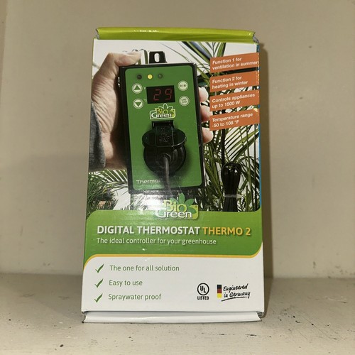 Bio Green Digital Thermostat Thermo 2 TER2/US Greenhouse Controller