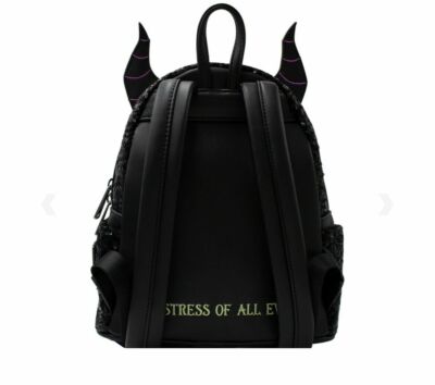 Loungefly Disney Maleficent Dragon Sequin Mini Backpack -NWT  display picture 3