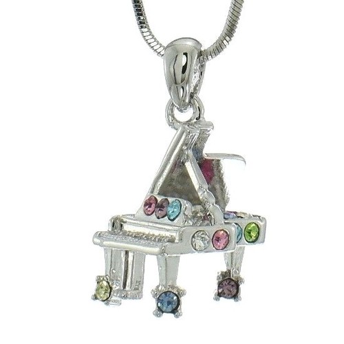 Piano w Swarovski Crystal Multi Color 