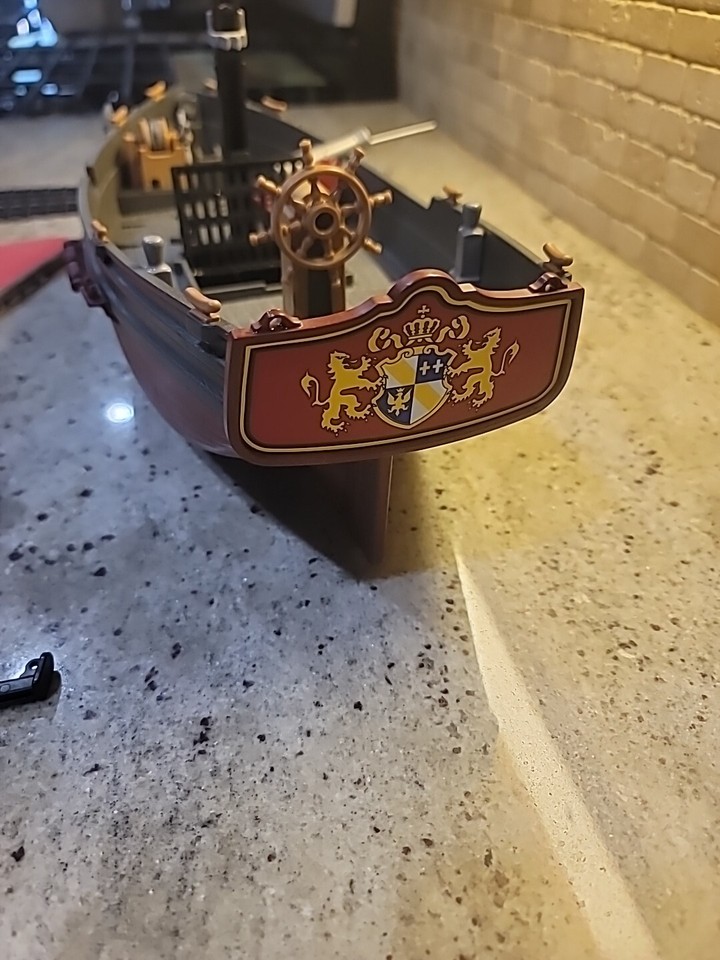 Lot Playmobil Pirates – Vintage – Bateaux, Figurines (réf 3174, 4139, 3937)