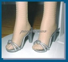 SILVER High Heel Sandals Doll SHOES fit TYLER WENTWORTH Gene Alex ELLOWYNE