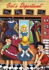 VINAGE 1960S GIRL'S DEPT. PAPER DOLL ~ REPOR ORIG SIZE UNCUT NO.1 SELLR READ ALL