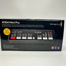 Blackmagic Design ATEM Mini Pro HDMI Live Video Switcher Streaming System Used