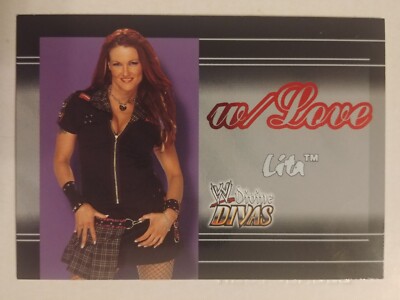 2003 Fleer WWE DIVINE DIVAS W/LOVE Insert Card #1WL Lita. Very Rare!!