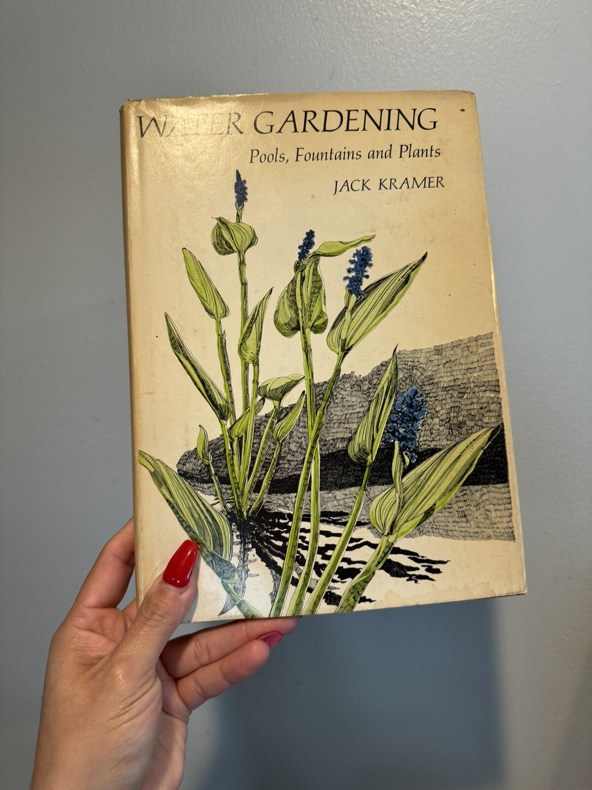 Vintage WATER GARDENING Pools, Fountains and Plants by Jack Kramer HC/DJ 1971 LN