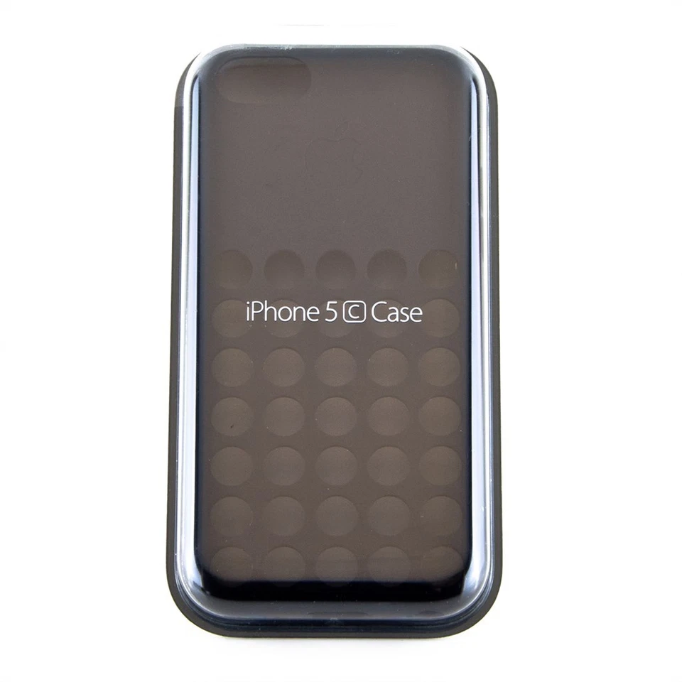Original Genuine Apple iPhone 5C Silicone Dot Case Cover - Black MF040ZM/A - Image 4 of 4