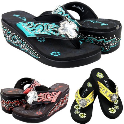 montana west flip flops