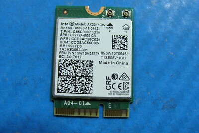 MSI Summit 15.6  B15 A11M-057 Wireless WiFi Card AX201NGW 5W10V25775 L92724-005