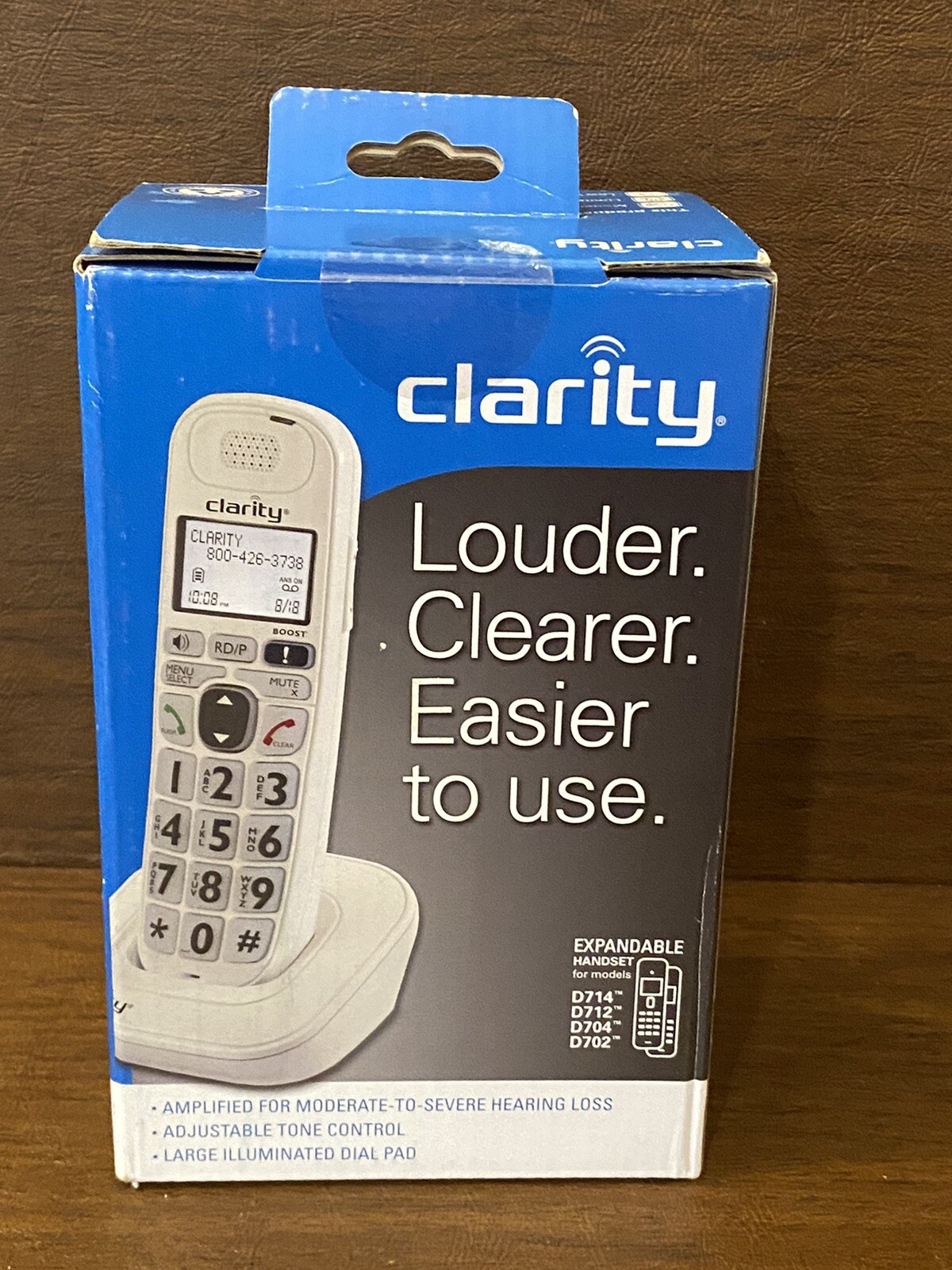 Clarity+D714+40db+Amplified+Cordless+Itad for sale online eBay