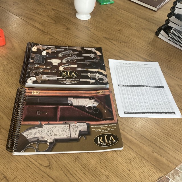 Rock Island Auction Co. RIA Firearms Auction Catalog Spring 2010 W/ Prices 2 Vol Rock Island Auction Co. RIA Firearms Auction Catalog Spring 2010 W/ Prices 2 Vol