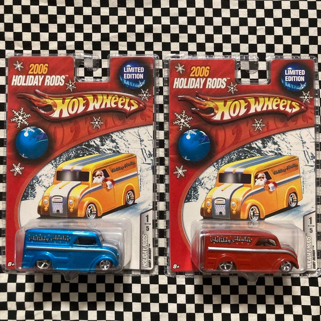 ホットウィールHOLIDAY RODS ♯1of5 デイリーデリバリーx2台 ホットウィールHOLIDAY RODS ♯1of5 デイリーデリバリーx2台