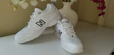 New Balance WX623WT White Leather  Cross-Training Sneaker Womens Sz. 10,5B