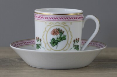 Haviland Empress Josephine Demitasse Rosa Celeste Espressotasse Untere pink