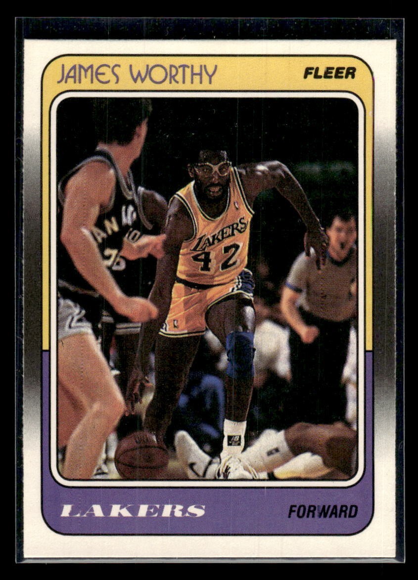 1988 Fleer #70 James Worthy     Mint+ New