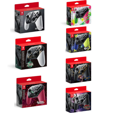 Nintendo Switch Pro Controller Super Smash Zelda Splattoon Xenoblade Monster New