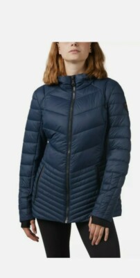  PAJAR Women's Sunnybrooke Hooded Thinsulate Packable Jacket   Medium Navy