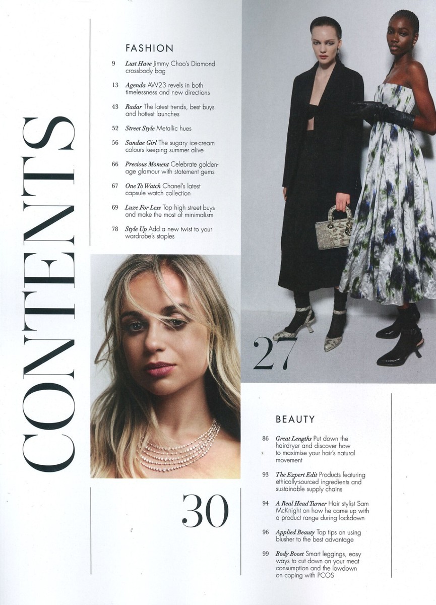 UK HELLO! Fashion Magazine Amelia Windsor British Royal Family Model Sept  2023