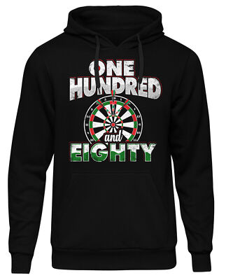 One Hundred and Eighty Herren Kapuzenpullover | Dart Spiel 180 Dartclub Sport