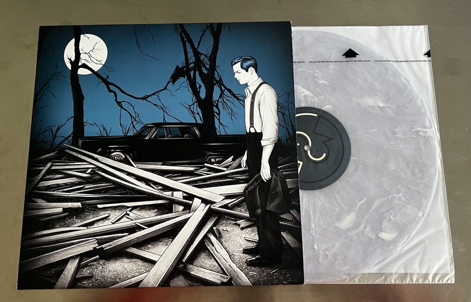Jack White (of The White Stripes) | Fear Of The Dawn | Moon Colored Vinyl Record