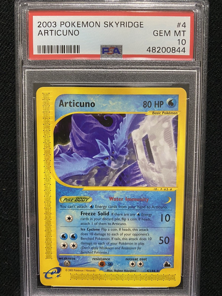 2003 Pokemon Skyridge Articuno 4/144 PSA 10 Gem Mint | eBay 2003 Pokemon Skyridge Articuno 4/144 PSA 10 Gem Mint | eBay
