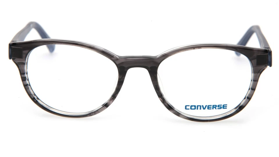 NOVA ARMAÇÃO DE ÓCULOS CONVERSE Q014 UF LISTRA PRETA 48-18-140mm B38mm - Imagem 2 de 4