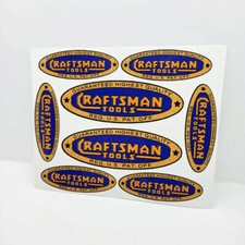 CRAFTSMAN TOOLS 1930's Vintage Style DECALS, 2 Inch & 3 Inch, Vinyl STICKERS