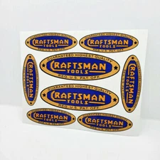 CRAFTSMAN TOOLS 1930's Vintage Style DECALS, 2 Inch & 3 Inch, Vinyl STICKERS