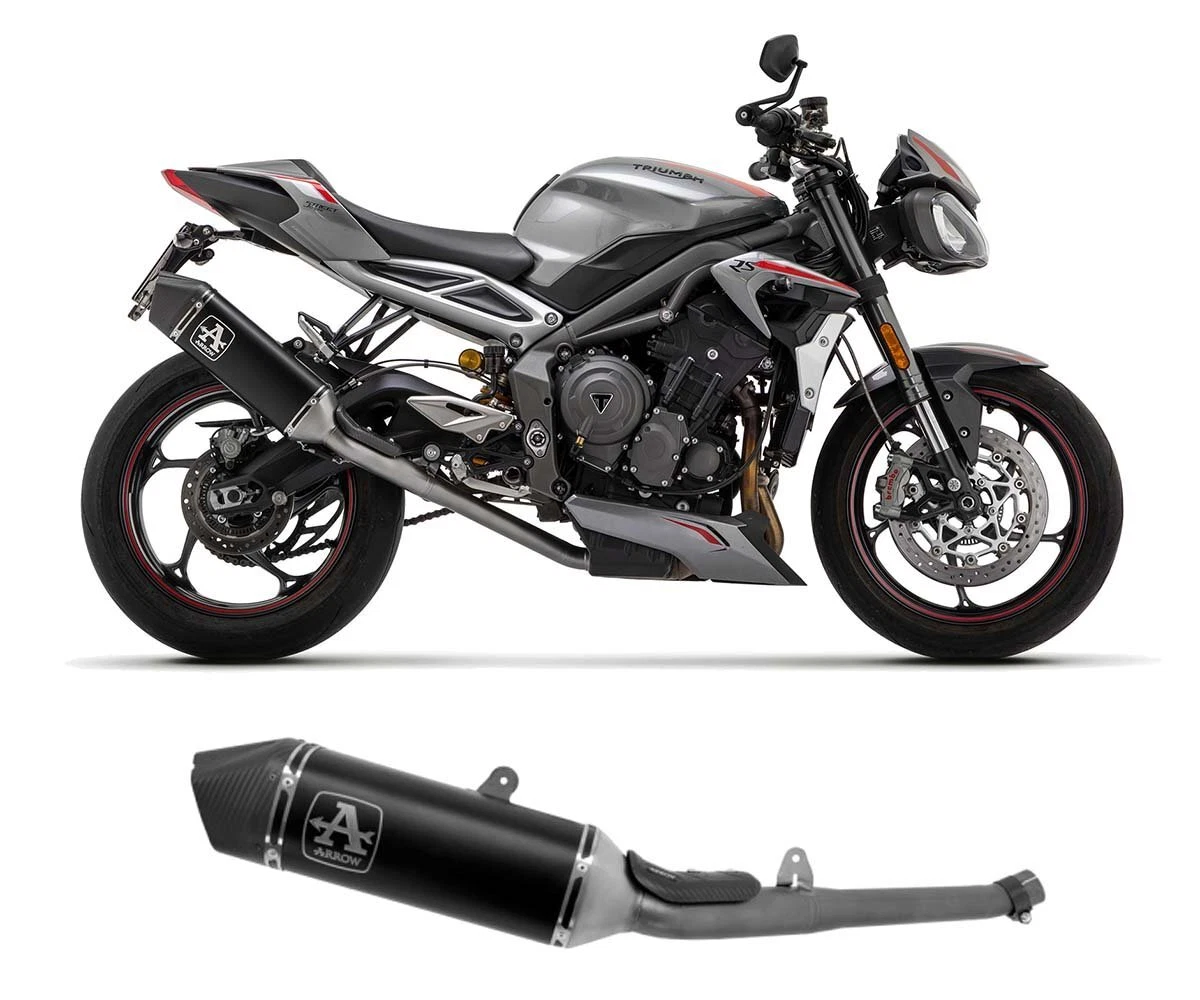 Triumph street triple arrow exhaust deals