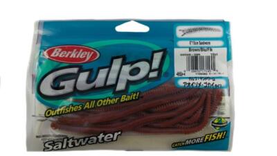 Berkley Gulp! Saltwater Nereis Seeringelwurm Dark Brown 15cm Plattfisch Flunder