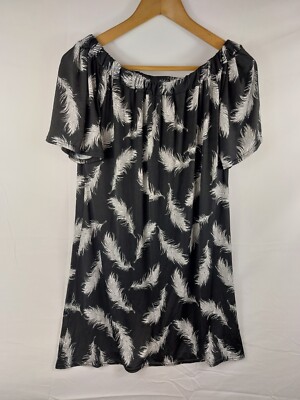ELL'A Paris Damenkleid *neu* Federmuster (014-00039)
