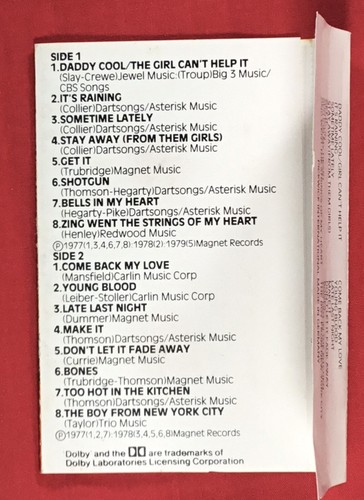 Darts Greatest Hits 1970’s Spot Records Audio Cassette - Picture 3 of 5