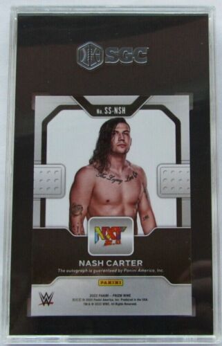 2022 Panini Select WWE #SS-NSH Nash Carter-Sensational Signatures-SGC-9.5 - Picture 2 of 2