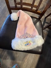 DISNEY World PRINCESS GIRLS PINK SPARKLE CROWN HAT AURORA SNOW WHITE CINDERELLA