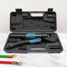 Hydraulic Hand Crimper, Wire Crimping Tool+1/8" Dies Hydraulic Crimping Crimper