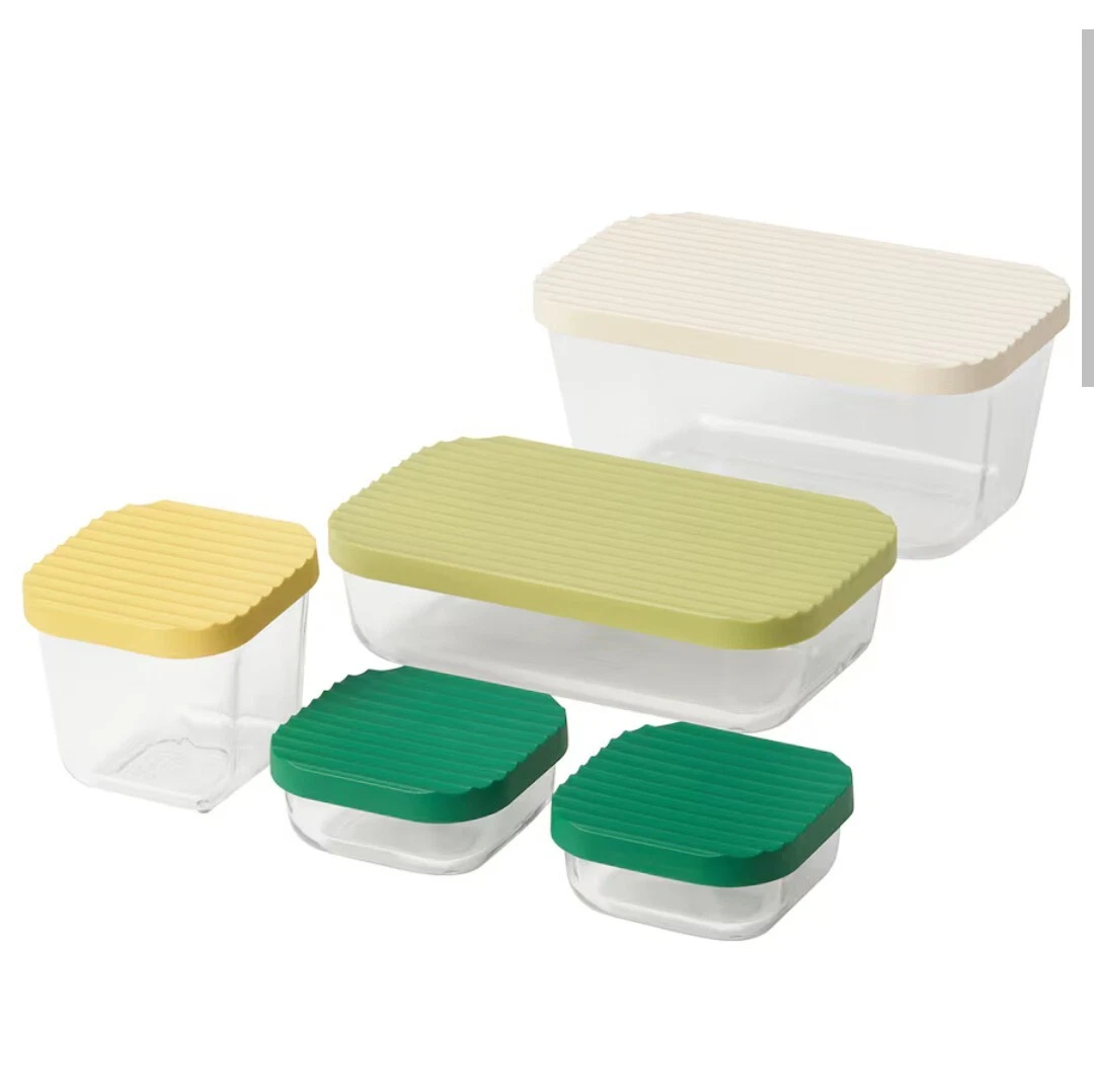 KADAX Barattolo Con Coperchio e Manico - Contenitore in Plastica per Alimenti da Cucina (Rotondo 2L