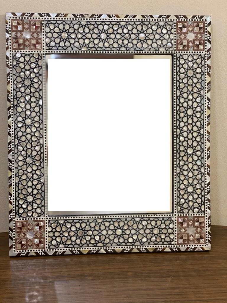 Handmade Mirror Wall Frames Decor, Art Decor Furniture, Wood Mirror Frame  Inlaid