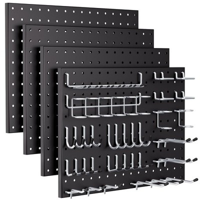 30-Pack 4-Inch Matte Black Pegboard Hooks – Heavy Duty Organizer For 1/4 Inch Pegboards, Garage Tool Storage & Workshop Accessories