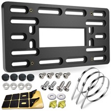 License Plate Bracket Holder- Front License Plate Mounting Kit Universal Bumper License Plate Bracket Holder- Front License Plate Mounting Kit Universal Bumper