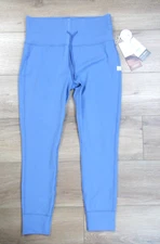 NEW 2025 VUORI WOMENS DAILY LEGGING LARGE ISLE BLUE L GYM RUN PANTS