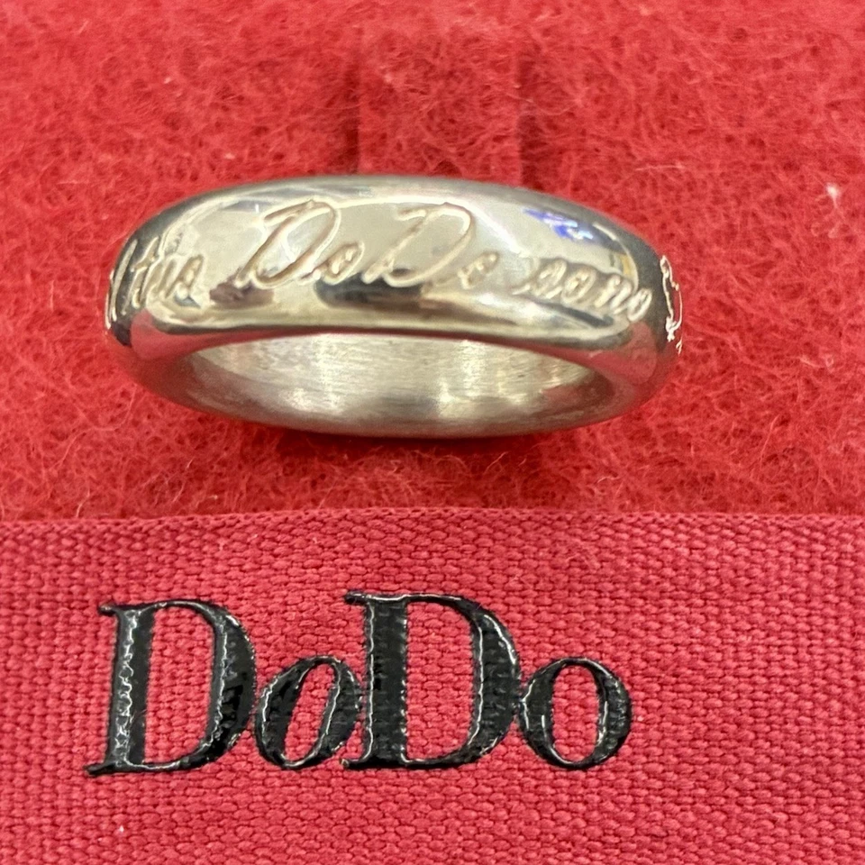 Dodo Pomellato Anello Fede Fascia Argento Sono Il Tuo Dodo 13/53 Fuori Produzio - Immagine 2 di 4