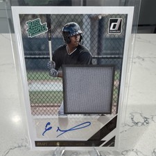 Panini 2019 Donruss Eloy Jimenez RPMS-EJ Gold /99 Auto Rookie Patch White Sox
