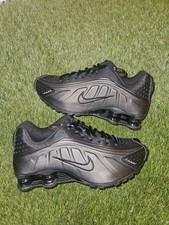 Size 7Y- Nike Shox R4 GS CW2626 003 Black/Black