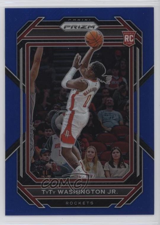 2022-23 Panini Prizm Blue Prizm 182/199 TyTy Washington Jr #243 Rookie RC 06gz
