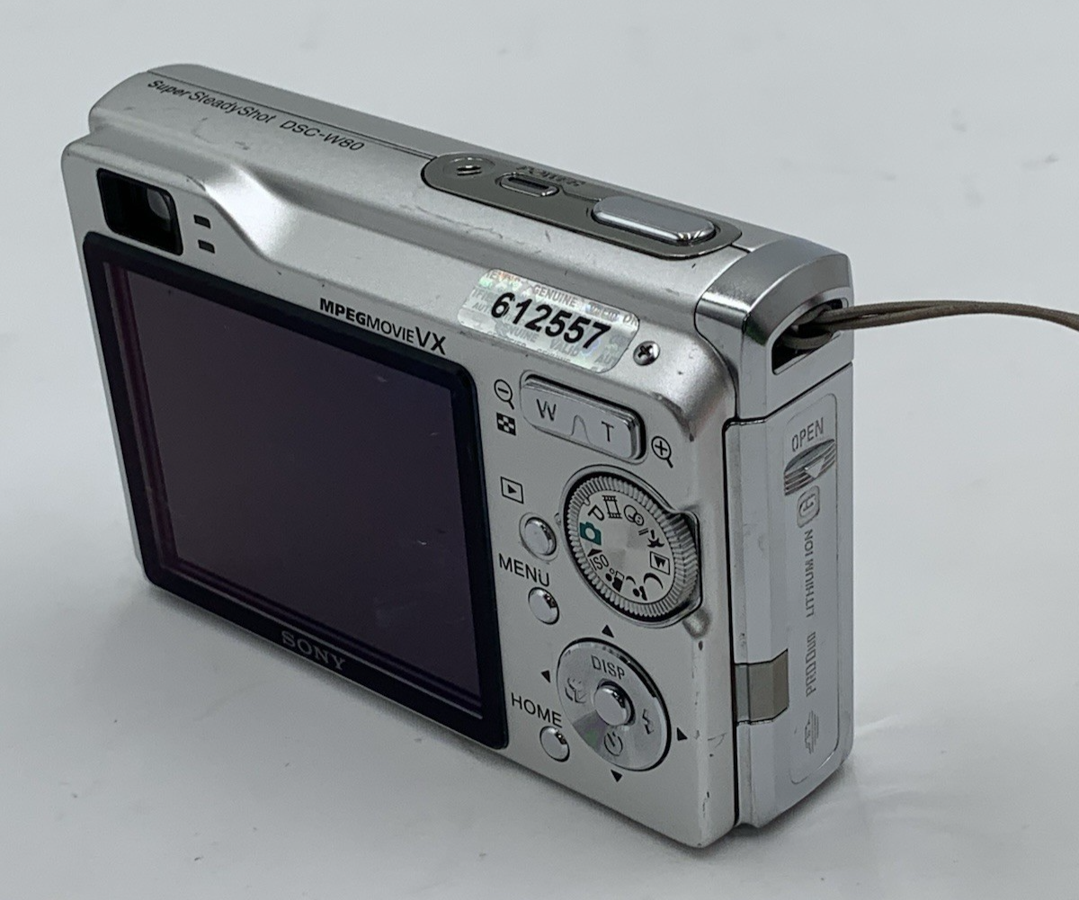 Sony Cyber-shot DSC-W80 7.2MP Digital Camera - Silver for sale