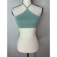 Stone Fox SWIM Signature Apex Top in Blue Surf SMALL NWT