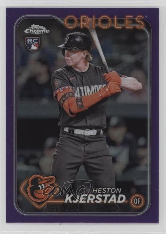 2024 Topps Chrome Purple Refractor /250 Heston Kjerstad #142 s5q