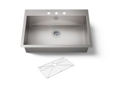 Kohler Vault 3821-3-NA 33" top-/undermount single-bowl kitchen sink - Box Dmg