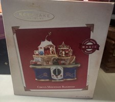 Hallmark Circus Mountain Railroad 2002 Ornament Movement Lights Sounds