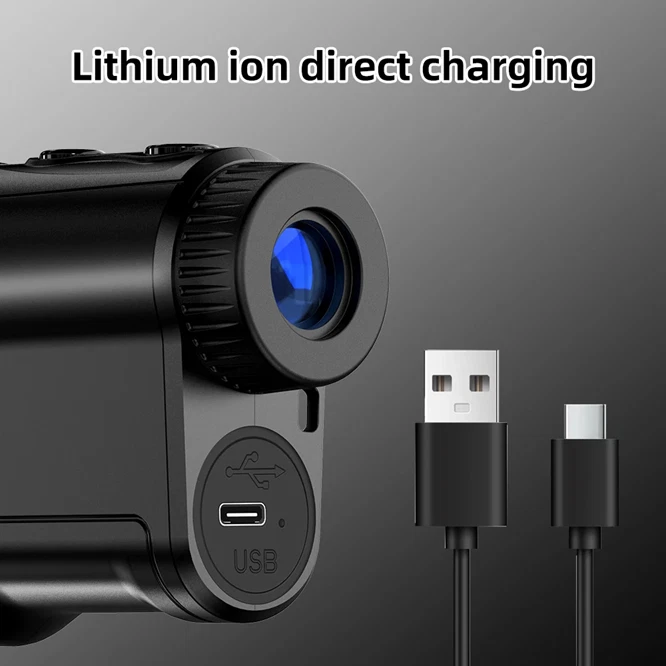 DT Hunting Rangefinder, 600 Meters 6.5 X Laser Range Finder, USB Charging - Image 3 of 4